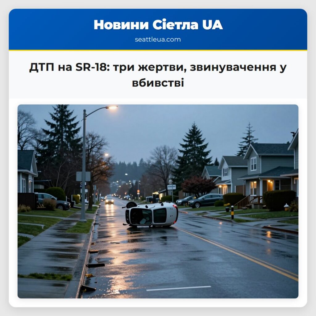ДТП на SR-18: три жертви, звинувачення у вбивстві
