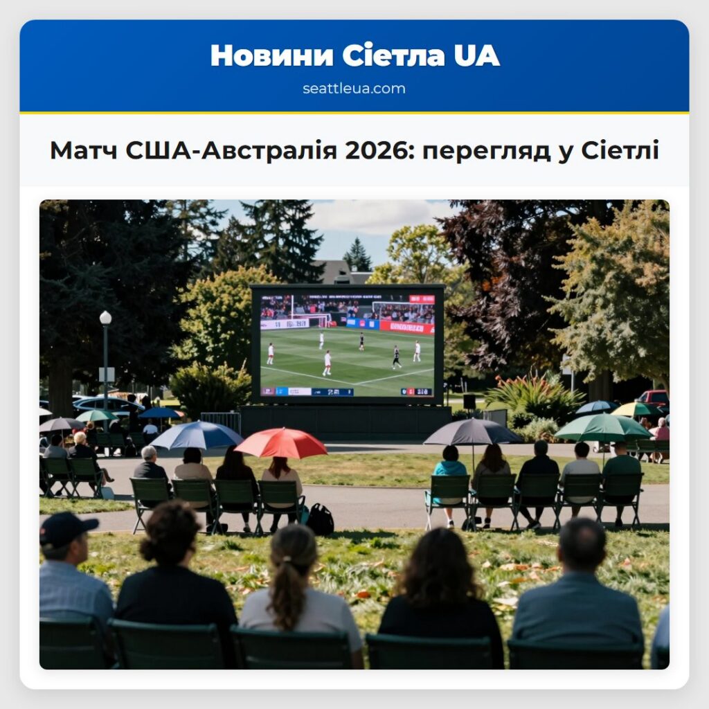 Матч США-Австралія 2026: перегляд у Сіетлі