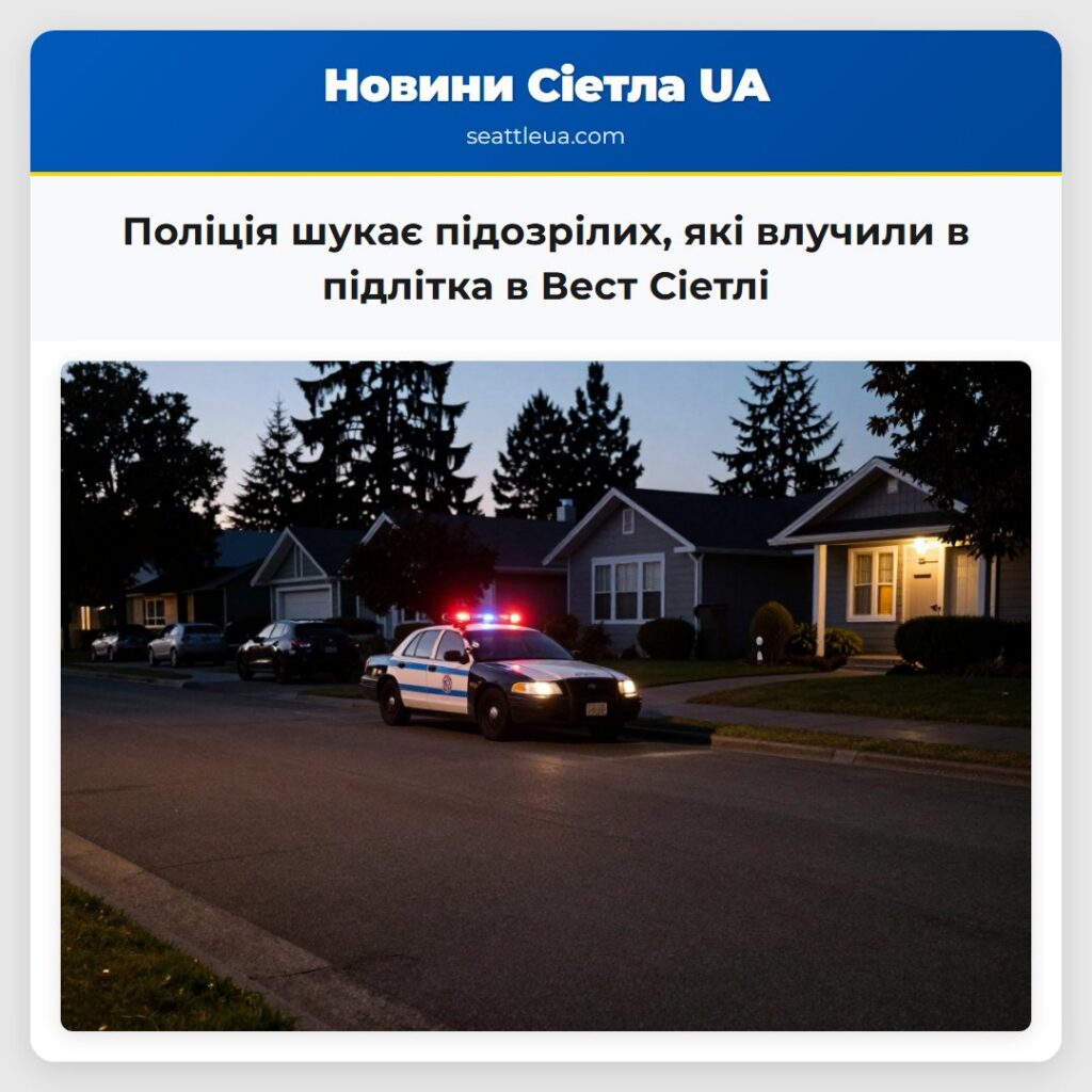 Поліція шукає підозрілих, які влучили в підлітка