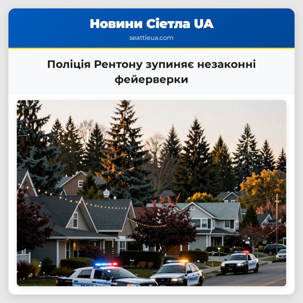 Поліція Рентону зупиняє незаконні фейерверки