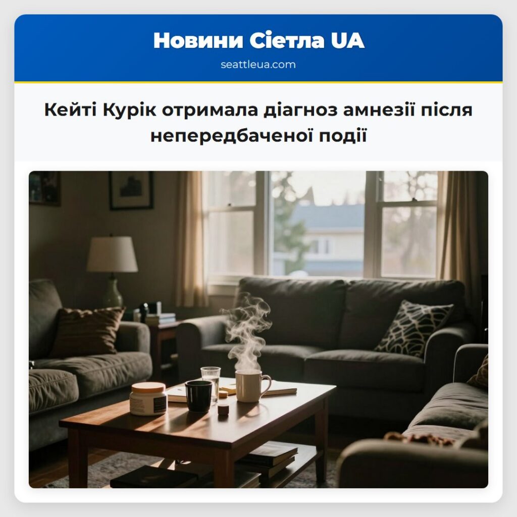 Кейті Курік отримала діагноз амнезії після