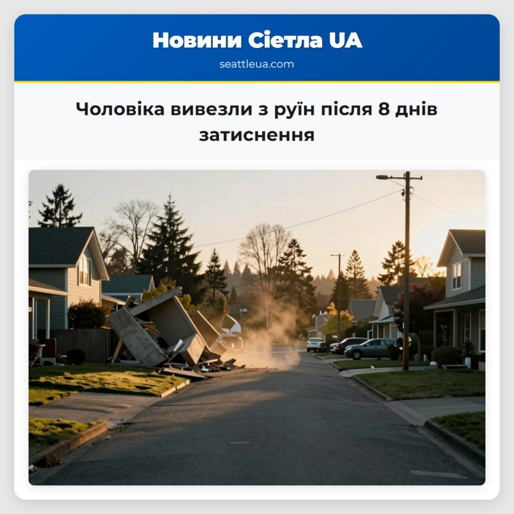 Чоловіка вивезли з руїн після 8 днів затиснення