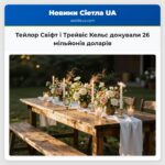Тейлор Свіфт і Трейвіс Кельс донували 26 мільйонів доларів