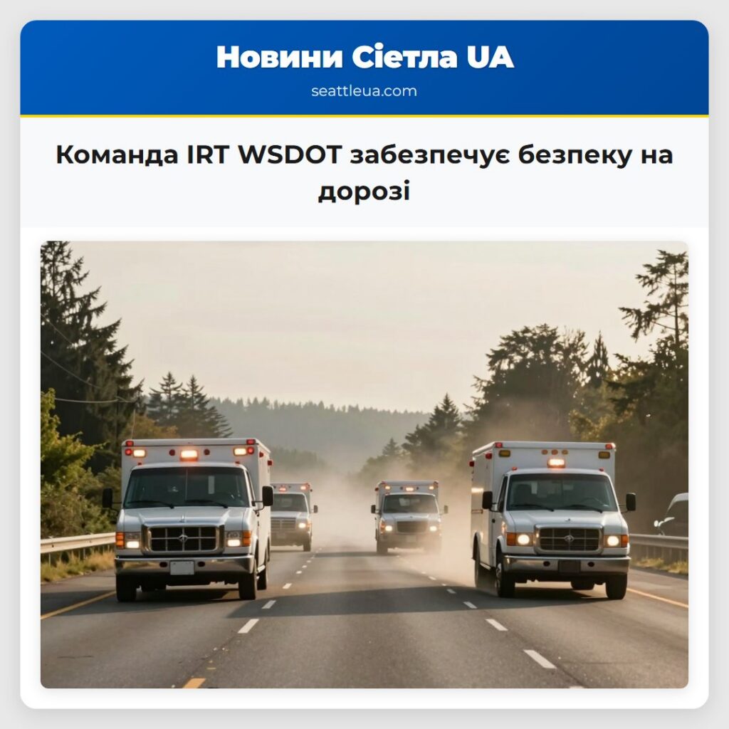 Команда IRT WSDOT забезпечує безпеку на дорозі