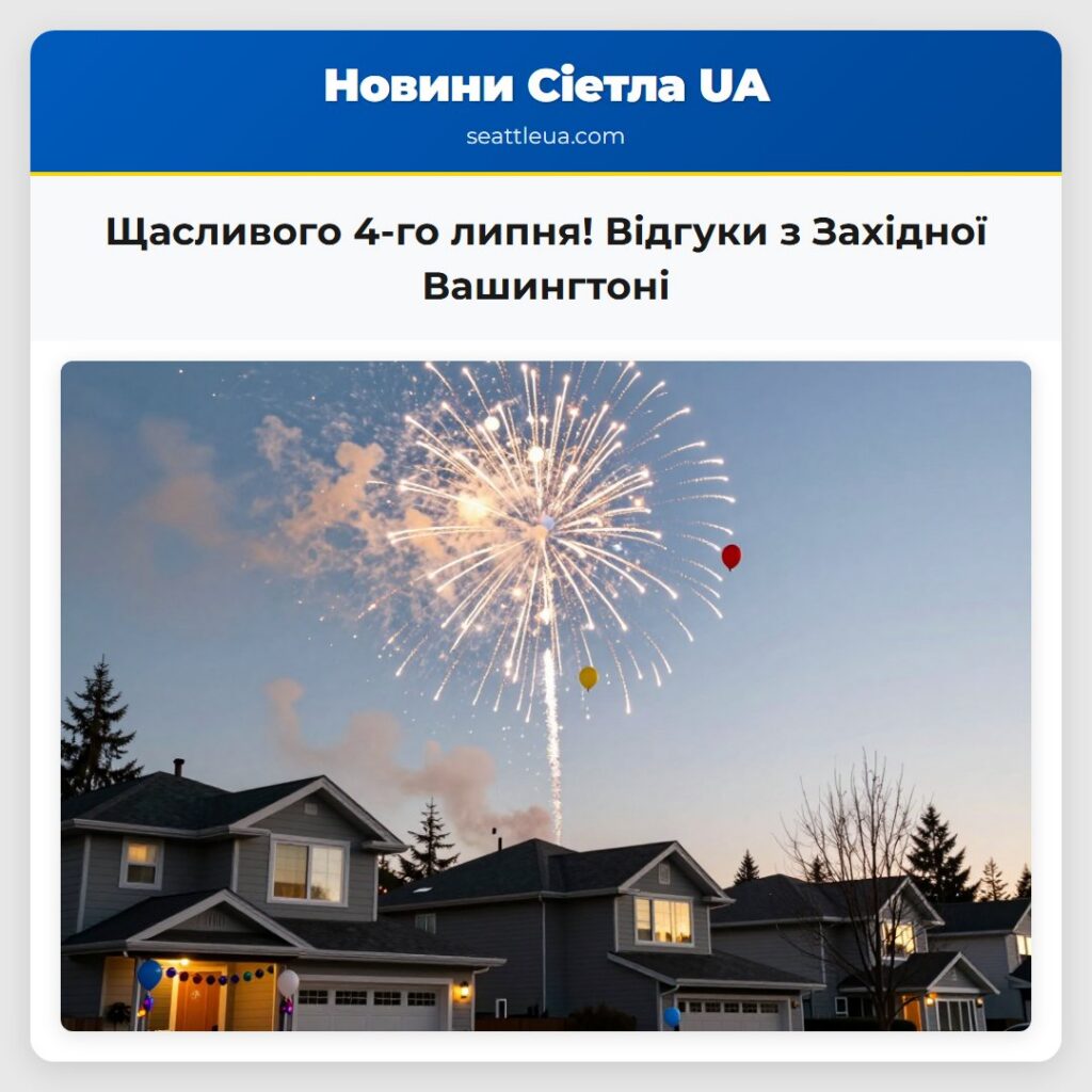 Щасливого 4-го липня! Відгуки з Західної