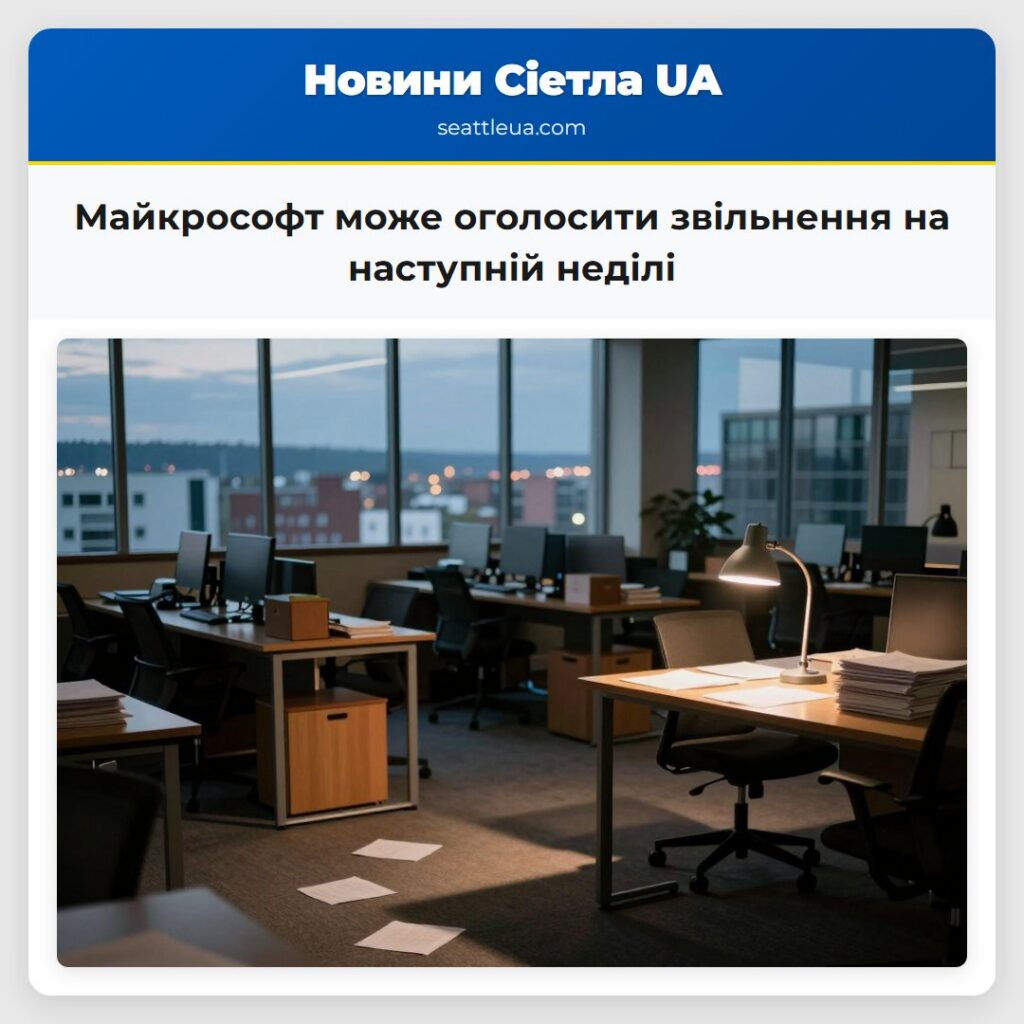 Майкрософт може оголосити звільнення на наступній