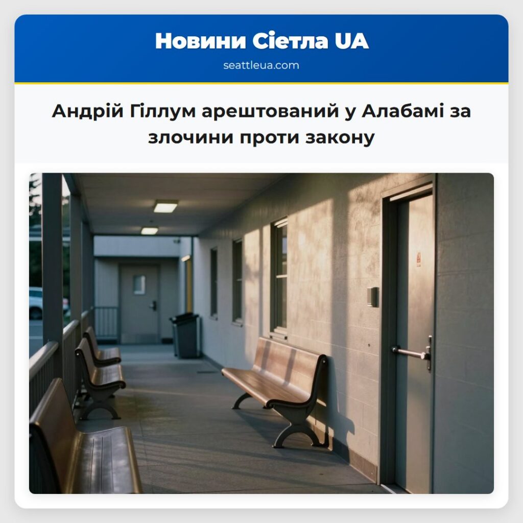 Андрій Гіллум арештований у Алабамі за злочини