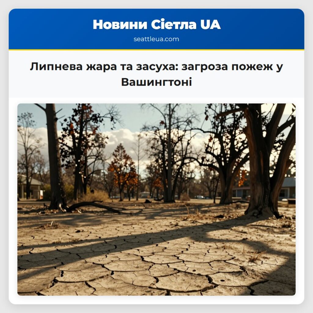 Липнева жара та засуха: загроза пожеж у Вашингтоні