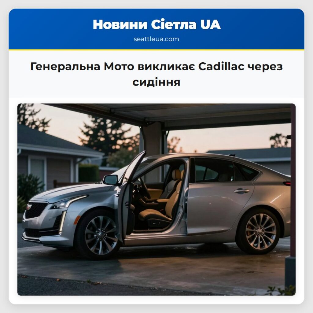 Генеральна Мото викликає Cadillac через сидіння