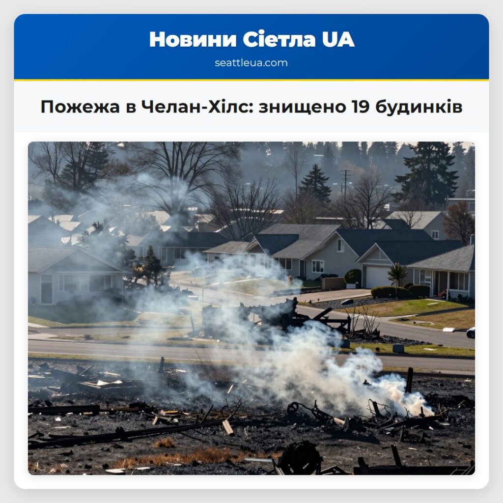 Пожежа в Челан-Хілс: знищено 19 будинків