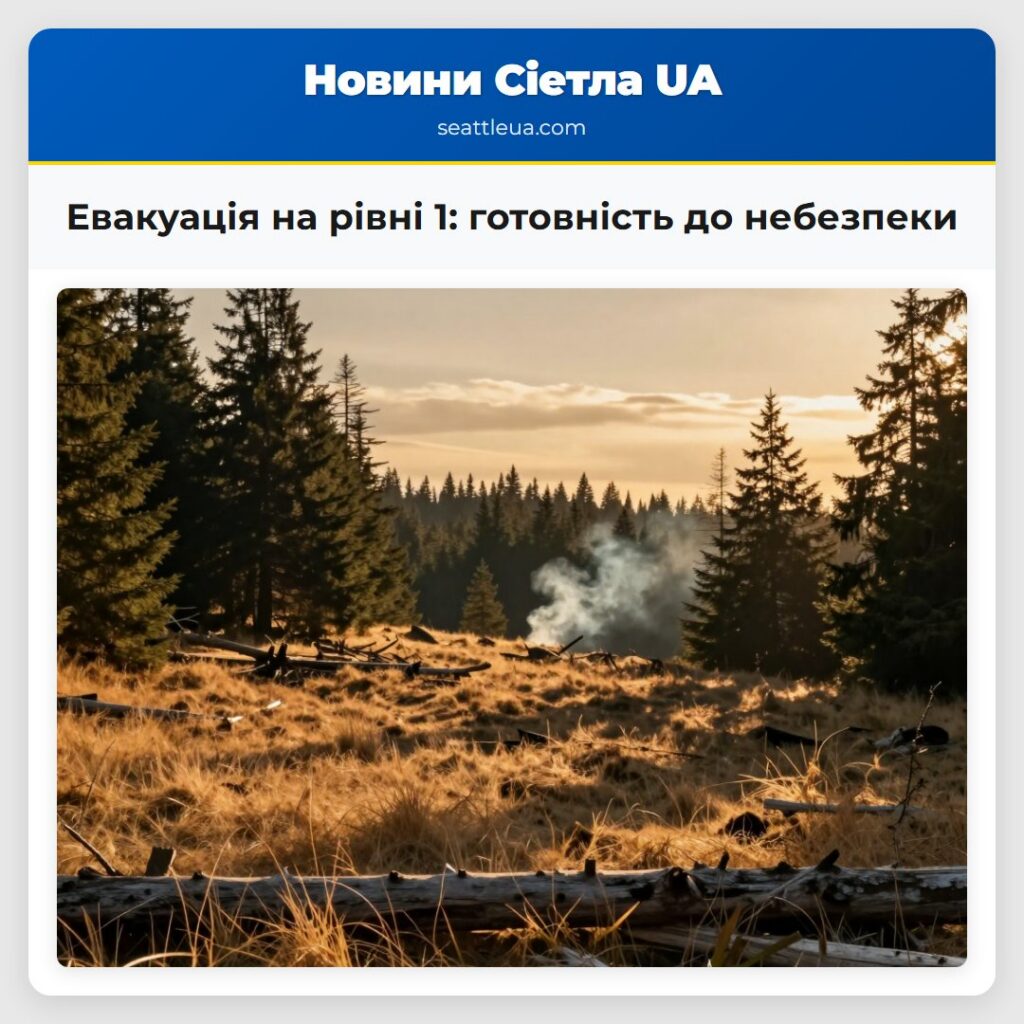 Евакуація на рівні 1: готовність до небезпеки