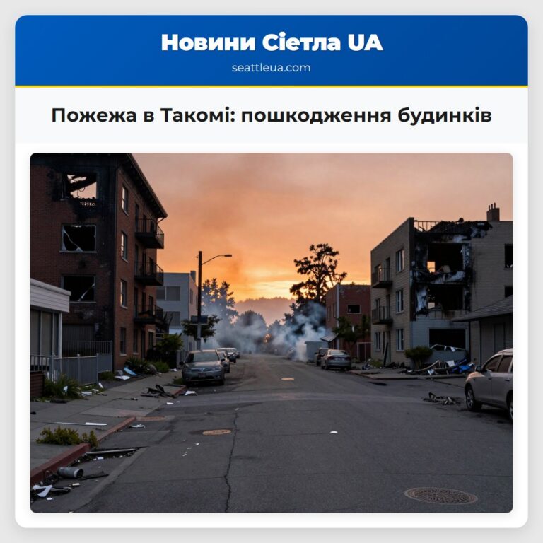 Пожежа в Такомі пошкодження будинків