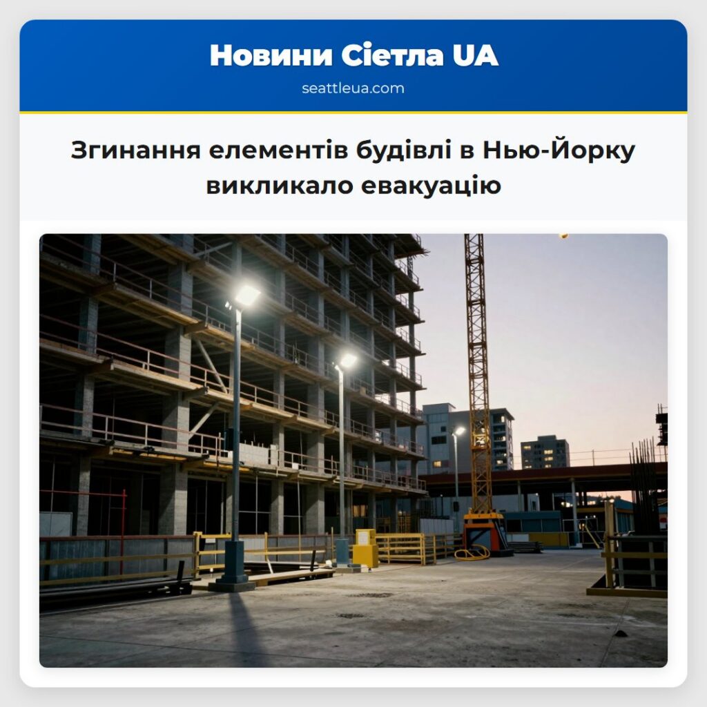Згинання елементів будівлі в Нью-Йорку викликало