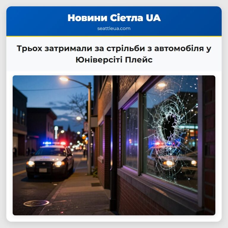 Трьох затримали за стрільби з автомобіля у Юніверсіті Плейс
