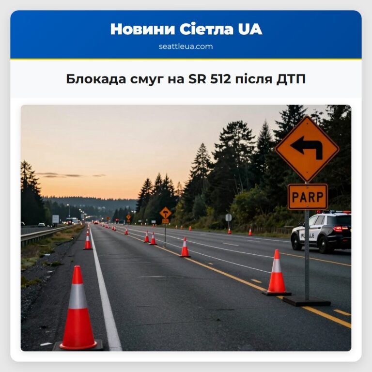 Блокада смуг на SR 512 після ДТП