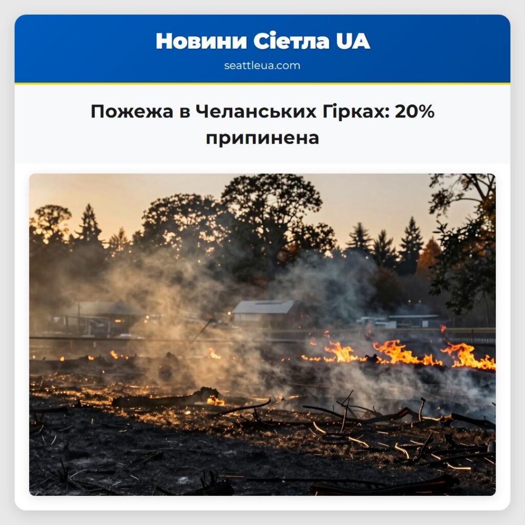 Пожежа в Челанських Гірках: 20% припинена