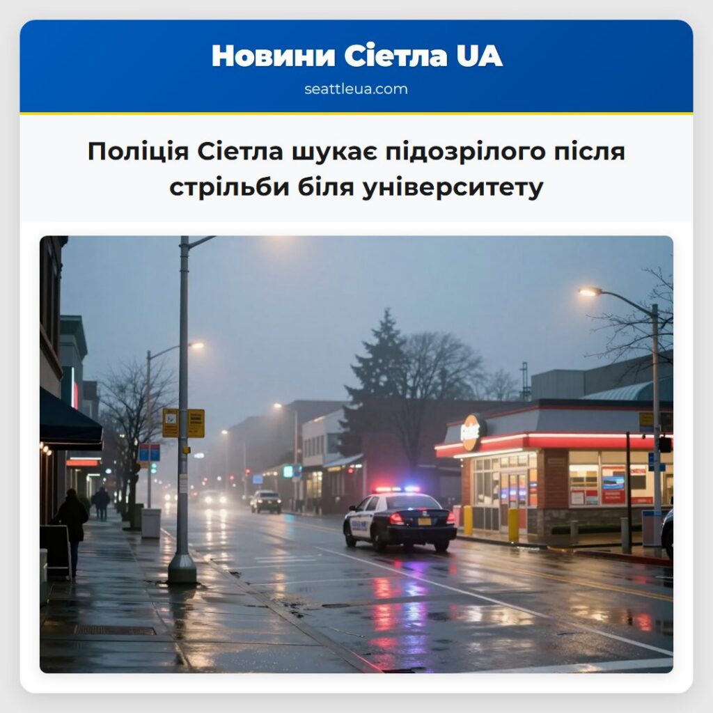 Поліція Сіетла шукає підозрілого після стрільби