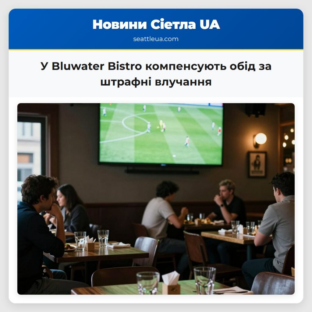 У Bluwater Bistro компенсують обід за штрафні