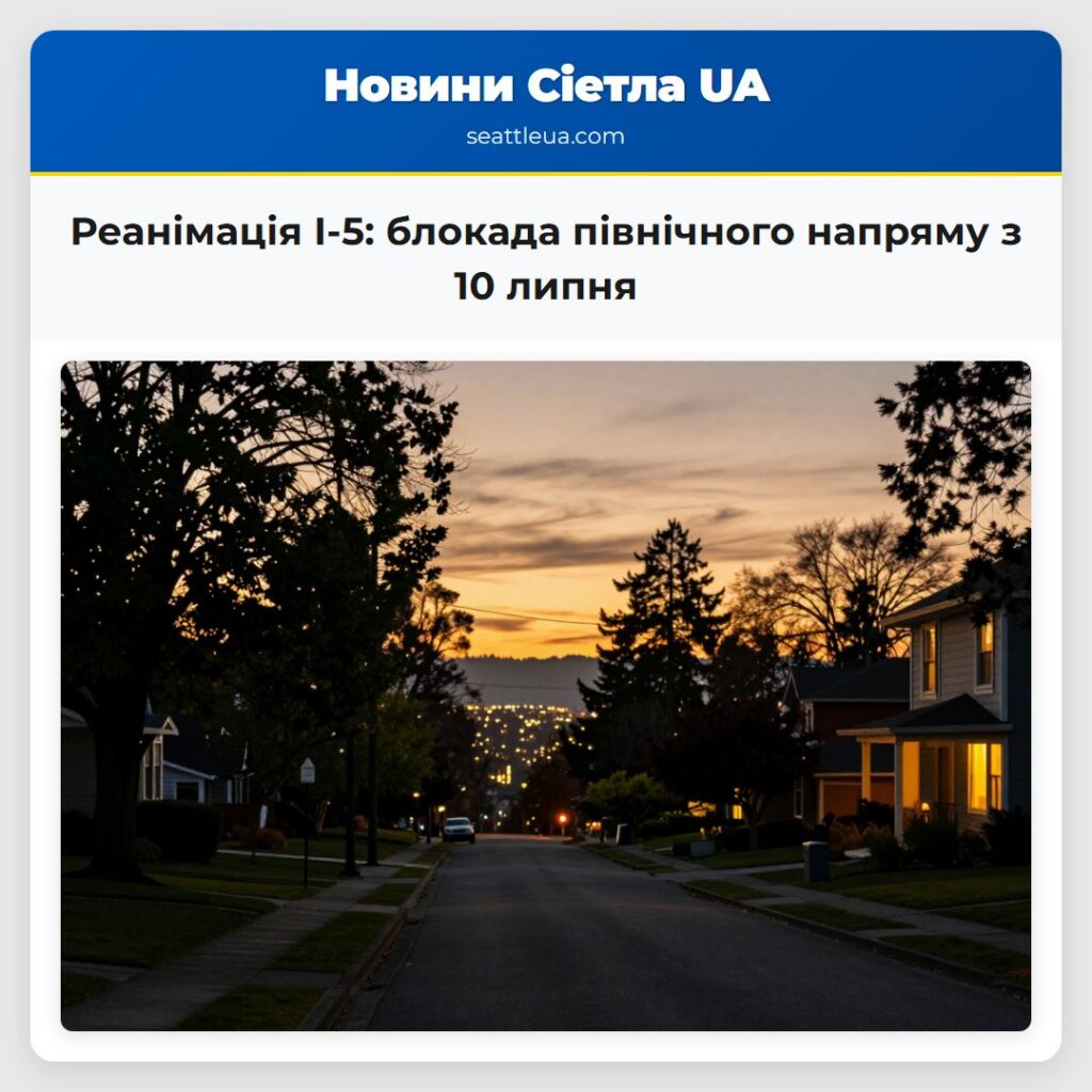 Реанімація I-5: блокада північного напряму з 10